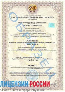 Образец разрешение Демидово Сертификат ISO 22000